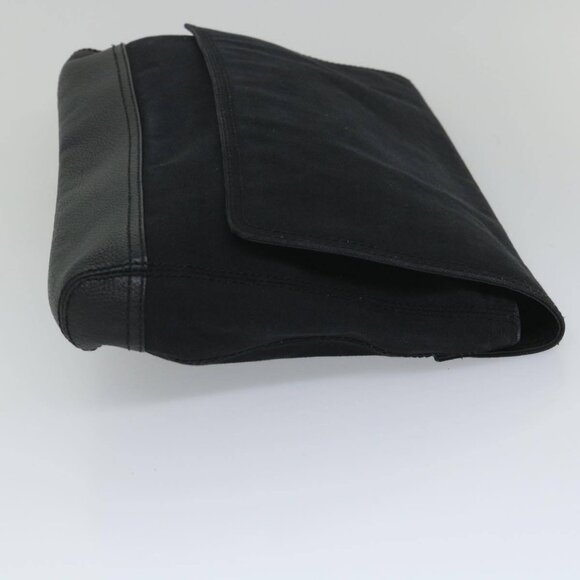 BALENCIAGA Clutch Bag Canvas Black Auth bs9026 - Picture 3 of 15